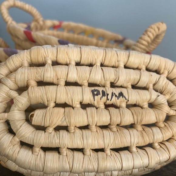 🌵Vintage Small Baskets set of 2 Boho Easter 🐣 - Picture 3 of 5